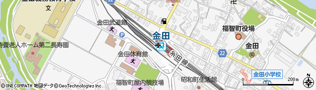 金田駅周辺の地図