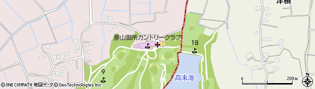 勝山御所カントリークラブ管理部周辺の地図