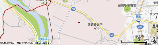 福岡県京都郡みやこ町彦徳周辺の地図