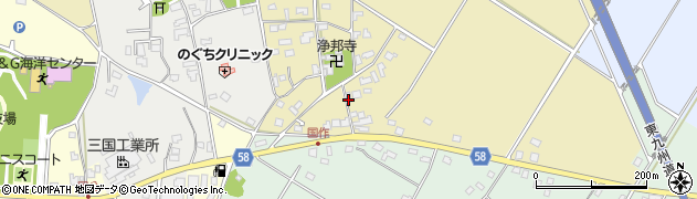福岡県京都郡みやこ町国作25周辺の地図
