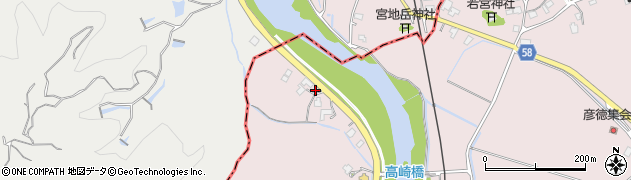 福岡県京都郡みやこ町彦徳736周辺の地図