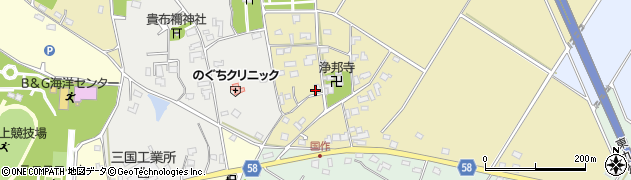 福岡県京都郡みやこ町国作421周辺の地図
