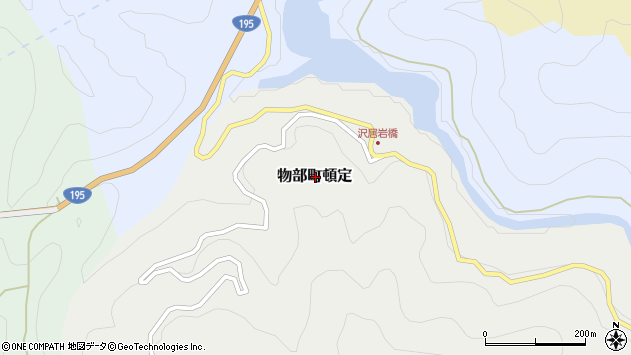 〒781-4414 高知県香美市物部町頓定の地図