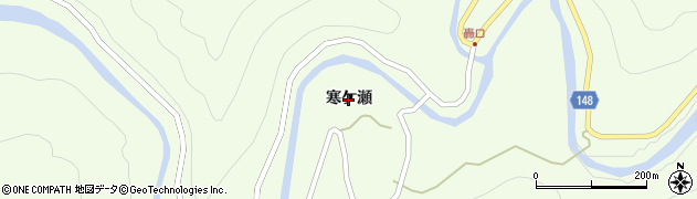 徳島県海陽町（海部郡）平井（寒ケ瀬）周辺の地図
