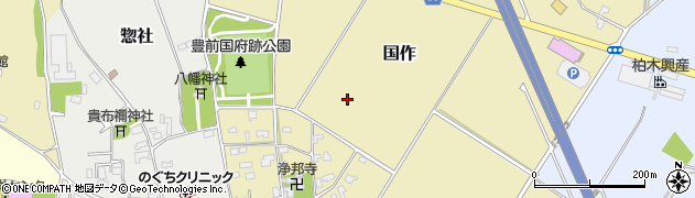 福岡県京都郡みやこ町国作周辺の地図