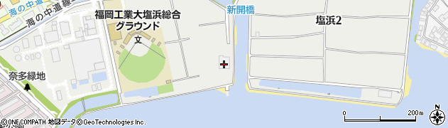 福岡市塩浜ポンプ場周辺の地図