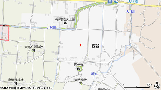〒824-0046 福岡県行橋市西谷の地図