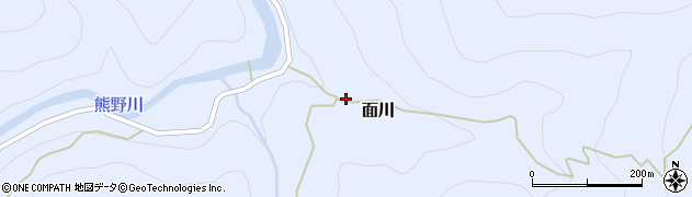 和歌山県田辺市面川524周辺の地図