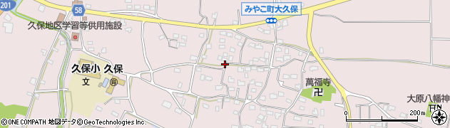 福岡県みやこ町（京都郡）勝山大久保周辺の地図