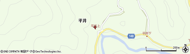 徳島県海部郡海陽町平井平井周辺の地図
