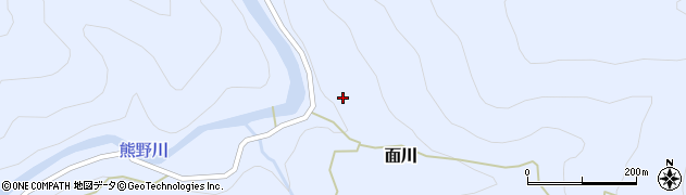 和歌山県田辺市面川183周辺の地図