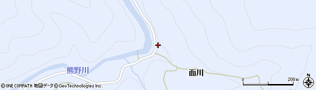 和歌山県田辺市面川178周辺の地図