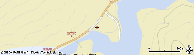 高知県香美市物部町大栃396周辺の地図