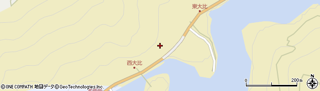 高知県香美市物部町大栃582周辺の地図