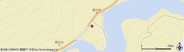 高知県香美市物部町大栃377周辺の地図