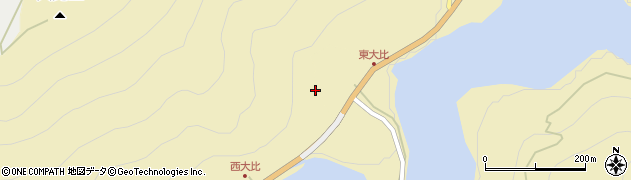 高知県香美市物部町大栃603周辺の地図