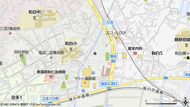 〒811-0203 福岡県福岡市東区塩浜の地図