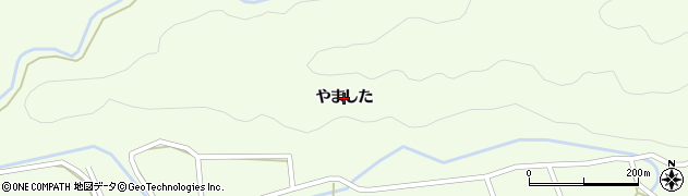徳島県牟岐町（海部郡）辺川（やました）周辺の地図