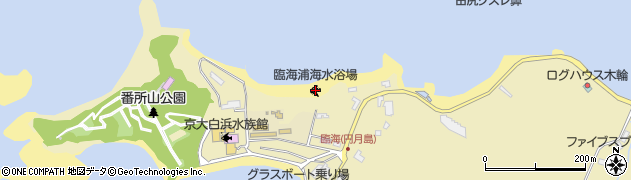 臨海浦海水浴場周辺の地図