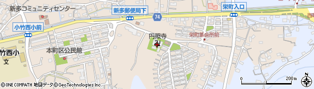 円照寺周辺の地図
