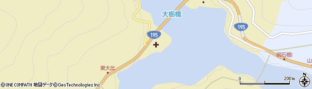 高知県香美市物部町大栃288周辺の地図