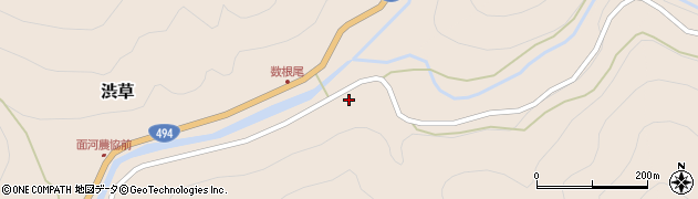 愛媛県上浮穴郡久万高原町渋草2591周辺の地図