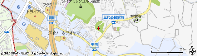 福岡県糟屋郡新宮町三代646周辺の地図