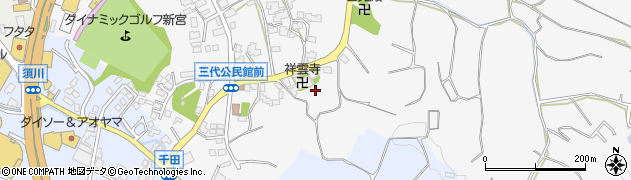 福岡県糟屋郡新宮町三代436周辺の地図