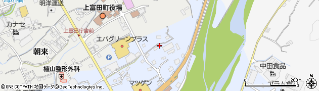 上富田町役場　第１浄水場周辺の地図