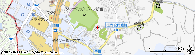 福岡県糟屋郡新宮町三代648周辺の地図