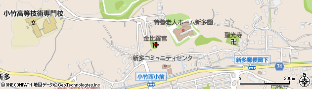 福岡県小竹町（鞍手郡）新多周辺の地図