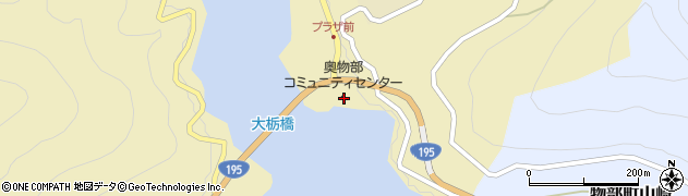 高知県香美市物部町大栃872周辺の地図