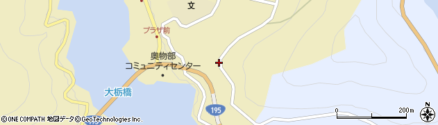 高知県香美市物部町大栃1234周辺の地図