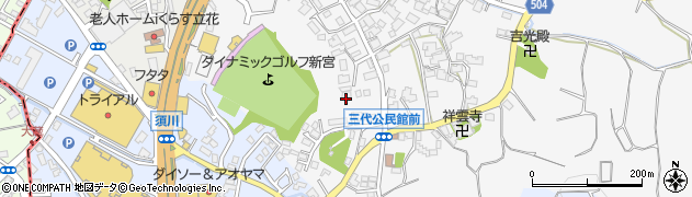 福岡県糟屋郡新宮町三代660周辺の地図