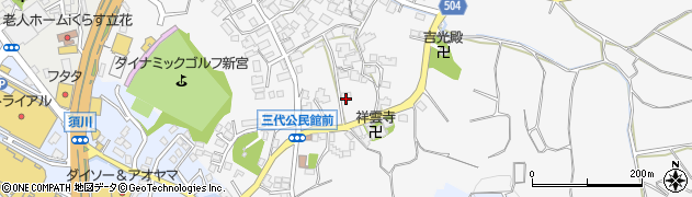 福岡県糟屋郡新宮町三代543周辺の地図