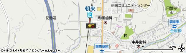 朝来駅周辺の地図