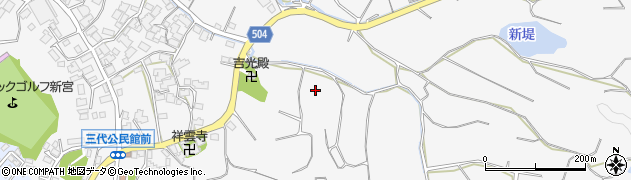 福岡県糟屋郡新宮町三代376周辺の地図
