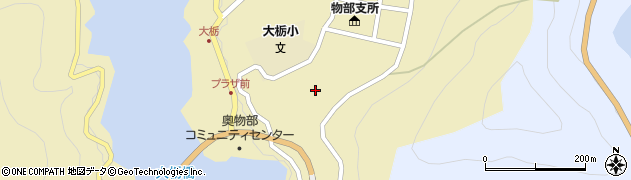 高知県香美市物部町大栃1225周辺の地図