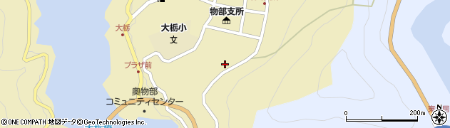 高知県香美市物部町大栃1354周辺の地図