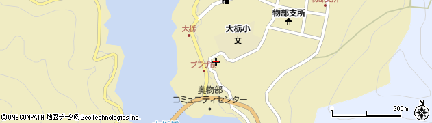 高知県香美市物部町大栃1210周辺の地図