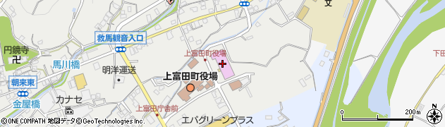 上富田町立会館　文化会館周辺の地図
