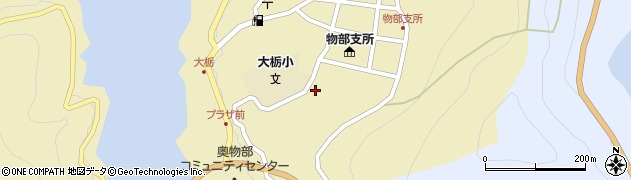高知県香美市物部町大栃1189周辺の地図
