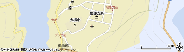 高知県香美市物部町大栃1379周辺の地図