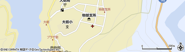 高知県香美市物部町大栃1374周辺の地図