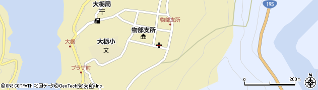 高知県香美市物部町大栃1398周辺の地図