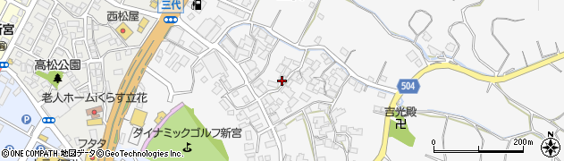 福岡県糟屋郡新宮町三代500周辺の地図
