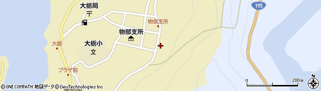高知県香美市物部町大栃1409周辺の地図