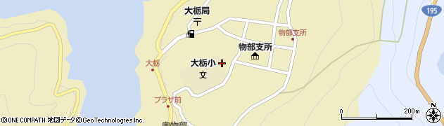 高知県香美市物部町大栃1389周辺の地図