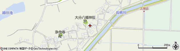 福岡県行橋市上稗田周辺の地図