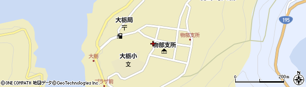 高知県香美市物部町大栃1130周辺の地図
